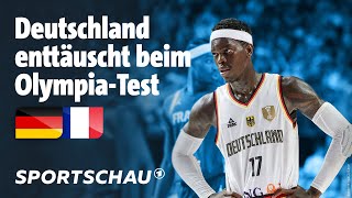 Basketball Testspiel Deutschland – Frankreich Highlights  Sportschau [upl. by Anaud]