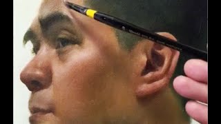 Zimou Tan  Art  How to paint a male portrait demo [upl. by Alan990]