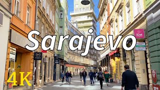 Sarajevo Bosnia and Herzegovina 4K Walking Tour 2024 [upl. by Aloz463]