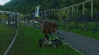 IRex vs TRex vs Cera  Dinosaurs Fighting  Jurassic World Evolution 2 4K 60 FPS [upl. by Nager]