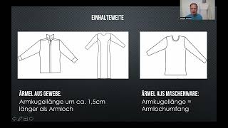 Der Ärmel und das Armloch DIY Tutotrial  walterlunzercom [upl. by Felten]