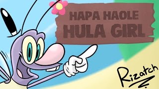 Hapa Haole Hula Girl La Familia De Ukeleles Animation Rizatch [upl. by Esten]