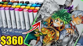 COPIC UNBOXING amp REVIEW  Trying Professional Markers for the first time [upl. by Modeste]