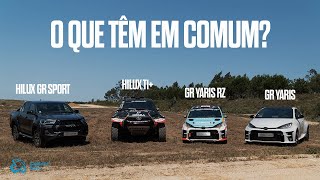 O que têm em comum a Toyota Hilux T1 Hilux GR SPort Toyota GR Yaris e GR Yaris RZ  Standvirtual [upl. by Lednahs]