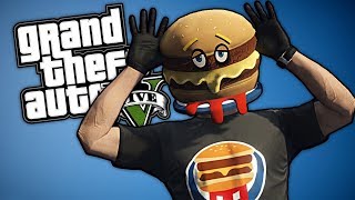 New Cheeseburger Mask  GTA 5 Funny Moments [upl. by Enavi853]