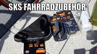 SKS Fahrradzubehör  Trinkflasche Flaschenhalter Tasche und Werkzeug [upl. by Goldin]