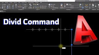 اوتوكاد كيف تقون بتقسيم متساوي DIV Command AutoCAD [upl. by Rehpretsirhc63]