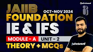 JAIIB Oct 2024 IEampIFS Important Theory  MCQs Module A Unit 2  JAIIB Online Class Himanshu Sir [upl. by Ozneral]