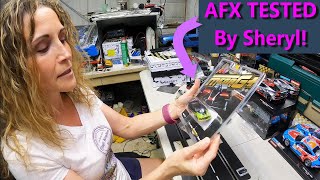 AFX Chevy Camaro ZL1 Wildfire Mega G HO slot car Track Tested By Sheryl [upl. by Darken]