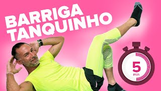 BARRIGA TANQUINHO EM 5 MINUTOS Exercícios para definir e conseguir ter uma barriga tanquinho [upl. by Nelloc]