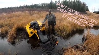 First Ride On The NEW 850 CanAm Outlander [upl. by Boleslaw]