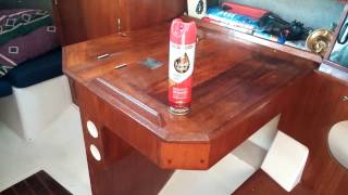 Hunter 31 Sailboat Cabin Wood Restoration Care Refurbishment quotWindy Dazequot Episode 7 [upl. by Arais]