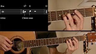 White Christmas  guitar lesson [upl. by Jadda]