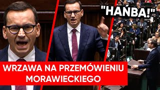 Wrzawa w Sejmie podczas przemówienia Morawieckiego quotZdrajcyquot quotDo Berlinaquot [upl. by Idona]