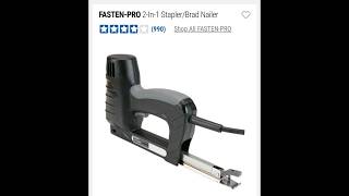 FASTENPRO 2In1 StaplerBrad Nailer Owners Manual 63160 [upl. by Ariel750]