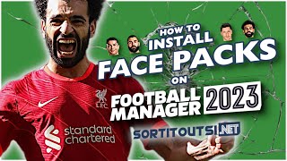 HOW TO INSTALL REAL PLAYER FACES ON FM23  Football Manager 2023 Facepack Installation Guide [upl. by Aiekat]