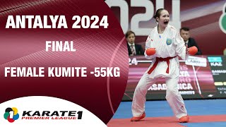 Best Bouts of Antalya 2024  B Samasheva vs V Lallo WORLD KARATE FEDERATION [upl. by Aivlys]