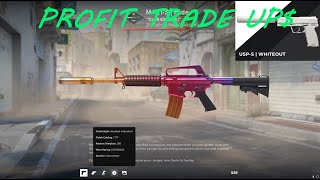 USPS  Whiteout FN TRADE UPS  M4A1S FADE  B The Monster AK47 TRADE UP ATTEMPT [upl. by Laemaj]