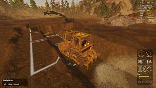 Gold Rush the game  Leaderboard S28E10 How to make a ramproad with the bulldozer [upl. by Sadnalor]