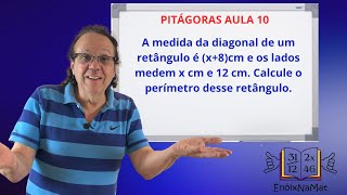 Teorema de Pitágoras Aula 10 com Jeff Pezeta [upl. by Rector250]