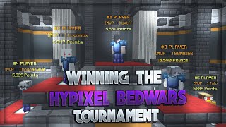 winning the hypixel bedwars tournament w Wqlff Luvonox amp Dogcatwhat [upl. by Orbadiah440]