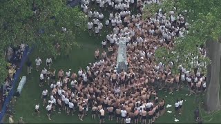 Herndon Monument climb at Naval Academy  FOX 5 DC [upl. by Lukin]