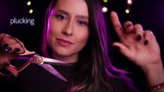 ASMR Removing negative energy with scissors ✂🤏 Hand movements mouth sounds minimal talking [upl. by Ailla409]