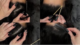 ASMR Scalp Check Scratching Combing On Real Person  Minimal Talking [upl. by Pillihpnhoj]