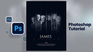 Photoshop Poster Design Tutorial  James Cameron  Manipulation Tutorial [upl. by Manfred989]