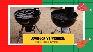 Jumbuck Kettle BBQ VS Webber Kettle BBQ Pork Ribs Comparison [upl. by Doowrehs139]