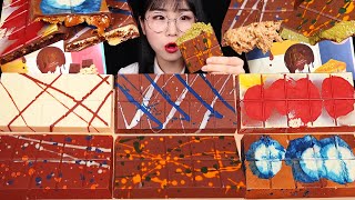 찐 두바이 픽스 초콜릿 전메뉴 먹방🍫 FIX DUBAI CHOCOLATE MUKBANG ASMR 피스타치오 솔티드캐러멜프레첼 퍼지브라우니 캐러멜땅콩버터 로투스치즈케이크 바클라바 [upl. by Mccreary424]