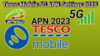 Tesco Mobile 5g internet Settings 2023  tesco mobile UK [upl. by Ameh]