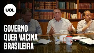 Sem dar detalhes Bolsonaro diz que Marcos Pontes investirá em vacina nacional [upl. by Tomchay]