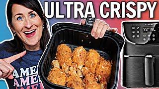 The CRISPIEST Air Fryer Fried Chicken Recipe  EASY Air Fryer Recipe  Buttermilk Fried Chicken [upl. by Ike111]