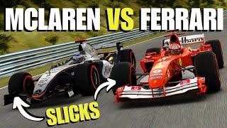 Can Ferraris F2004 beat McLarens MP420 at the Nürburgring [upl. by Pokorny]