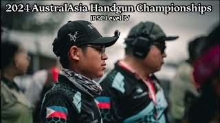 2024 AustralAsia Handgun Championship  IPSC Level 4 match  Open Division  Crixian Diago [upl. by Clercq]