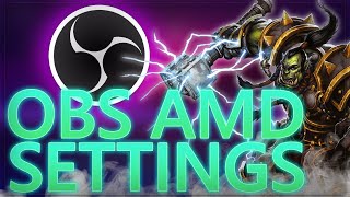 OBS Aufnahme Einstellungen AMD  OBS Studio Tutorial AMD [upl. by Foy]