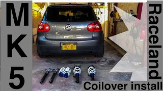 Mk5 Gti coilover install [upl. by Merriman]