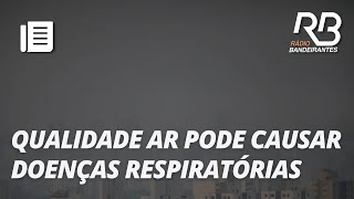 Qualidade do ar alerta para doenças respiratórias e riscos para saúde  Manhã Bandeirantes [upl. by Keelin]