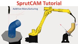 SprutCAM Tutorial 36  SprutCAM 5D Surfacing for cladding  Additive Manufacturing [upl. by Nelyk]