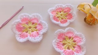 StepbyStep Crochet Flower Tutorial Perfect for Beginners [upl. by Byers]