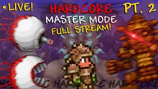 Can We Beat HARDCORE TERRARIA MASTER MODE Edition ATTEMPT 3 [upl. by Nirro938]