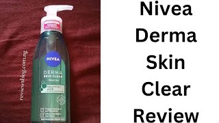 Nivea Derma Skin Clear Wash Gel Review [upl. by Eillehs]