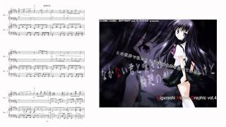 PianoDuet Higurashi no naku koro ni kai OP  Naraku no hana [upl. by Keiko]