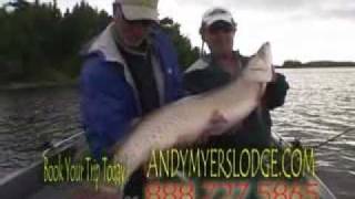 Ontario Fishing at Andy Myers Lodge on Eagle Lake Ontario Canada [upl. by Eedrahc]