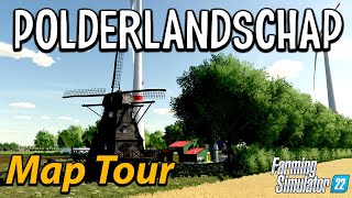 GREAT NEW DUTCH MAP IDEAL FOR MEDIUM FARMING 🌾🚜 POLDERLANDSCHAP MAP TOUR 🗺️ GRAINMAN TRAVELS ✈️ [upl. by Ramburt558]