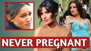 Pregnant Lea Michele Reveals the Truth About Meghan Markles Fake Pregnancyquot [upl. by Arreic311]