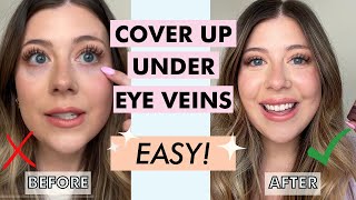 How to Conceal Under Eye Veins  LIGHT Coverage [upl. by Iznil]