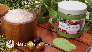 Learn How to Make an Emulsified Salt Scrub with the Natures Garden Creative Team [upl. by Ellerrehs]