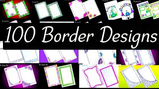 100 Border Designproject designcorev Page designassignment front page designTitle page [upl. by Anitra]